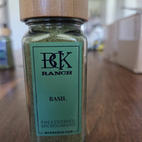 BCK Ranch Basil freeze-dried microgreens jar