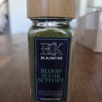 BCK Ranch Blood Sugar Support freeze-dried microgreens jar