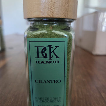 Freeze-Dried Cilantro Microgreens, Spice jar
