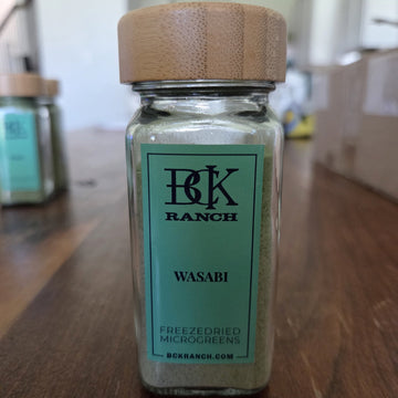 Freeze-Dried Wasabi Microgreens, Spice jar